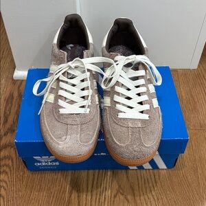 Adidas Women's Beige Suede Athletic Shoes